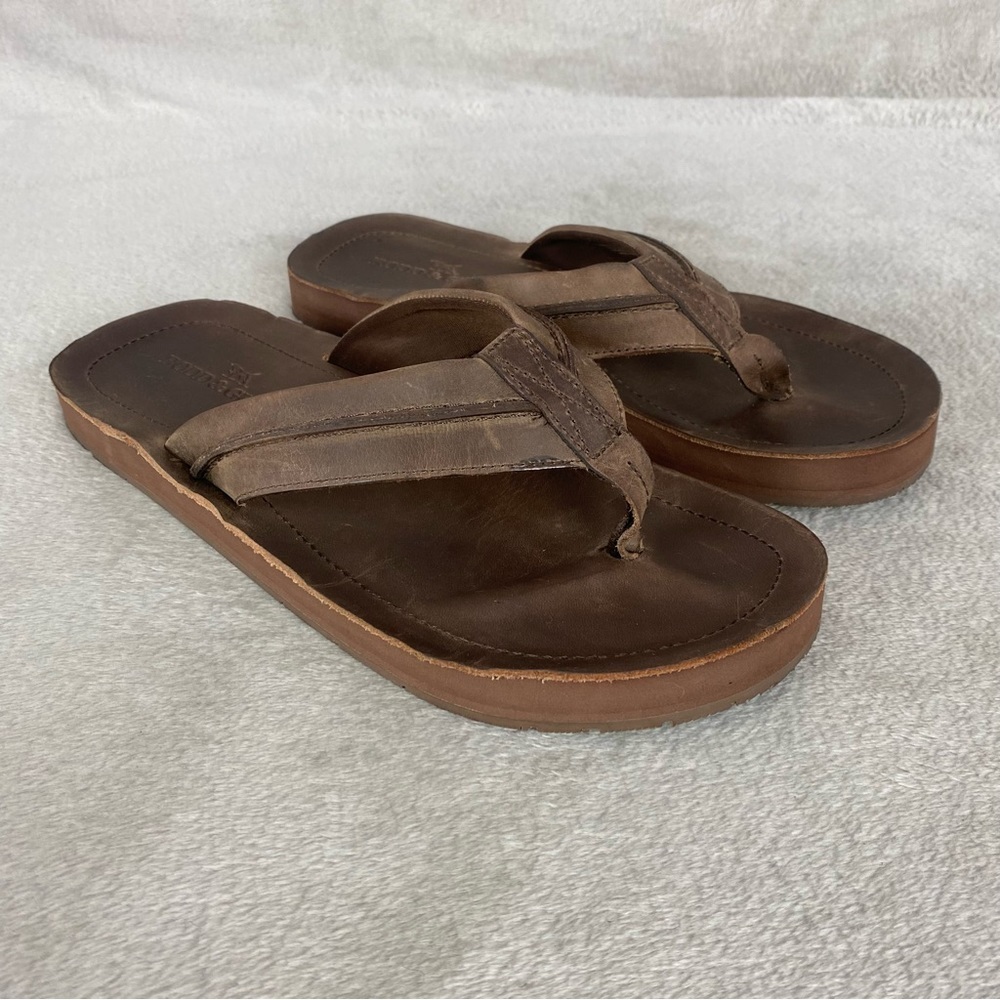 Rodd & Gunn Piha Jandal Mens Flip Flops Sandals EU 41 US 8Brown Leather NEW